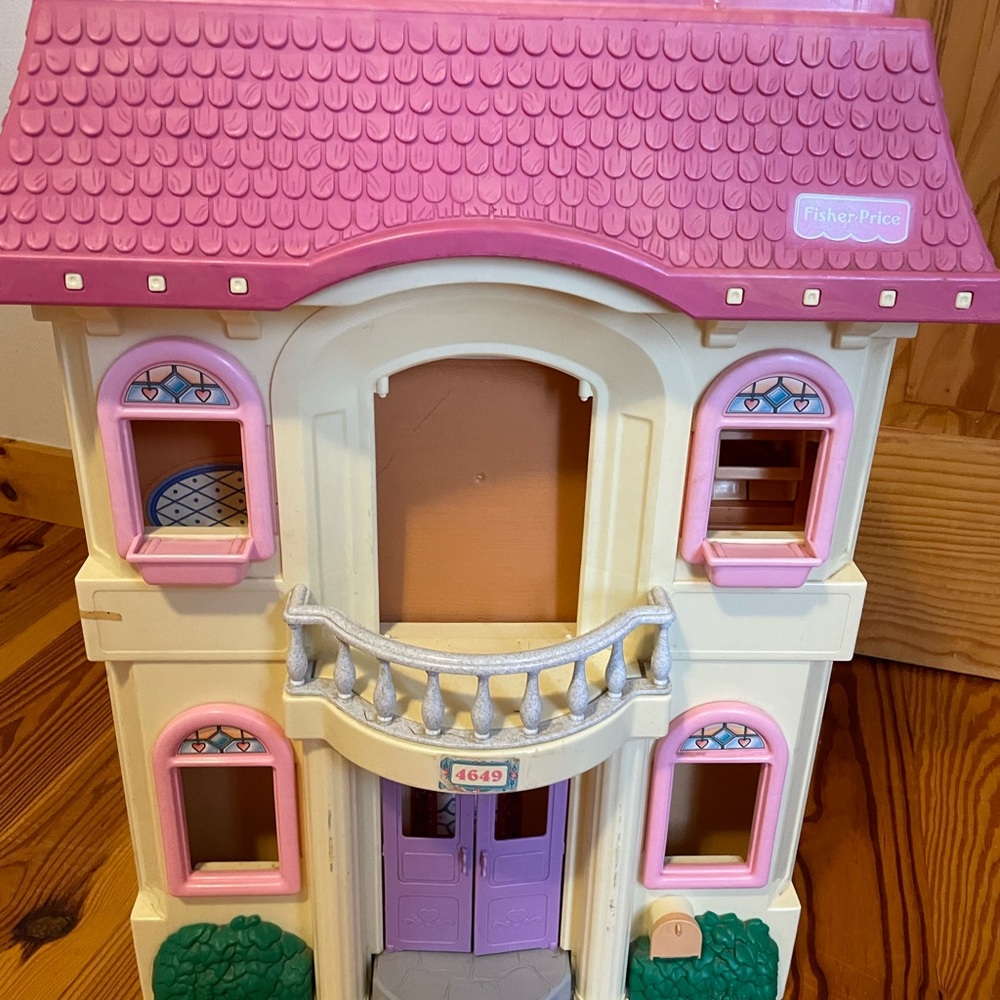 Fisher-Price Pink and Cream Dollhouse